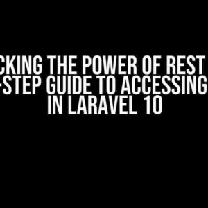 Unlocking the Power of REST API: A Step-by-Step Guide to Accessing REST API in Laravel 10